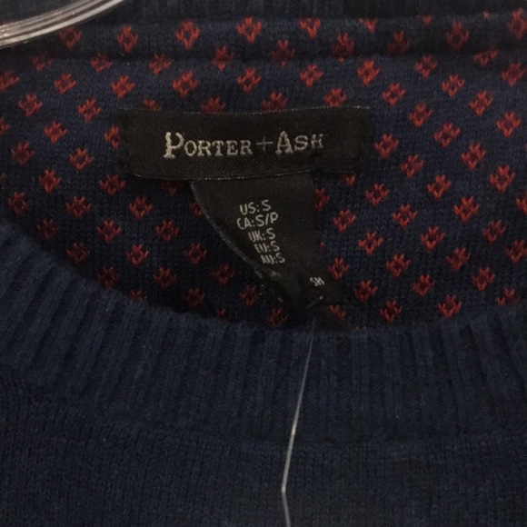 PORTER & ASH Men’s Crewneck Sweater Size Small - Picture 2 of 7